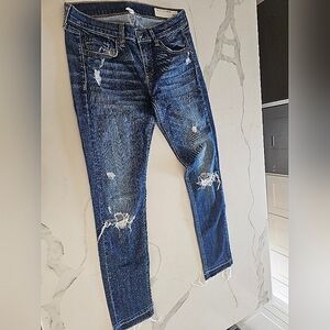 Rag and bone jeans with natural rips and distress! Like new!!